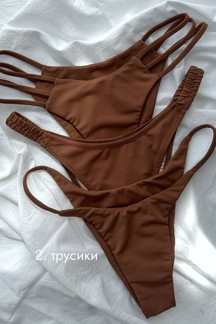 Коричневий жіночий купальник - Sea Mood